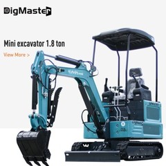 4,000 lbs Mini Excavator, EPA Certified USA KUBOTA Diesel Machine