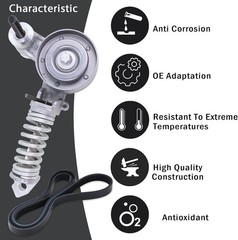 Belt Tensioner Assembly With Pulley With 2011-2015 Cruze(1.4L)&Serpentine Belt