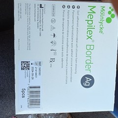Mölnlycke Mepilex Border Ag Antimicrobial Silicone Foam Dressing 10x10cm 5