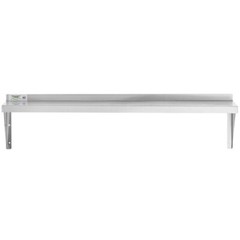 12″W x 48″L Stainless Steel Heavy Duty Kitchen Overshelf Solid Wall Mount Shelf