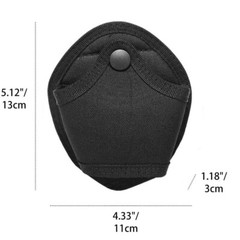 2PC Tactical Handcuff Case Police Holster Molle Pouch Nylon Belt Handcuff Holder