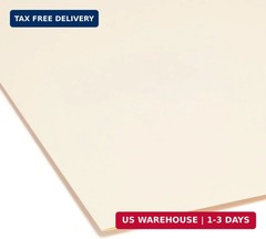 Smead SuperTab Heavyweight File Folder, Oversized 1/3-Cut Tab, Letter Size, Mani