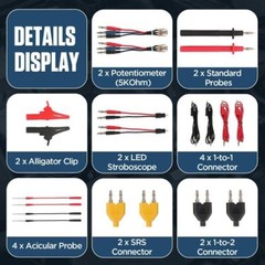 Multimeter Test Leads Kit 68PCS Electrical Probe Circuit Test Alligator Clips