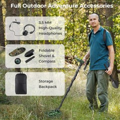 Metal Detector for Adults with 5 Professional Mode 3.5 MM Headphones Backlit