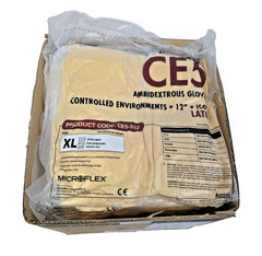 Microflex Powder-Free Latex Ambidextrous Gloves CE5-512-XL Size XL Box of 1000