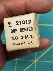 Vintage Craftsman No. 21012 Lathe Cup Center 2 M.T. Machinist tool USA