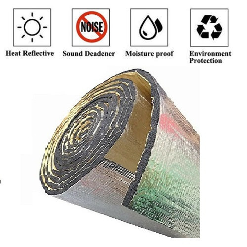 10mm VEHICLE Heat Shield Thermal Insulation SOUND Deadener MAT FIRE PROOF 4X4