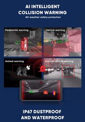 Thermal Imaging Camera Night Vision for Cars 256×192 Pixels Dash Cam Recorder