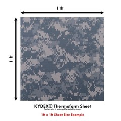KYDEX Sheet 12×12 Inch ACU Camo Infused Print For Holster Making Hobby DIY