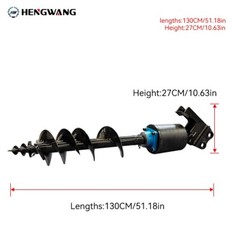 Mini Excavator Attachment Hydraulic Auger High Rotating Speed High Compatibility