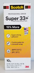 3M Scotch SUPER 33+ Vinyl Electrical Tape 3/4″ X 76′, 10-Pack, NEW