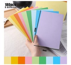 Koogel Blank Index Cards 180PCS Flash Cards Unruled 5 x 8 Inch Note/Study Cards