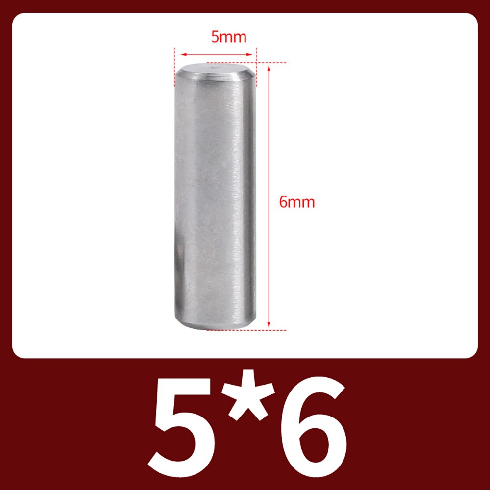 Φ5mm 6mm Dowel Pins Cylindrical Pin Solid Positioning Pin Roller Stainless Steel