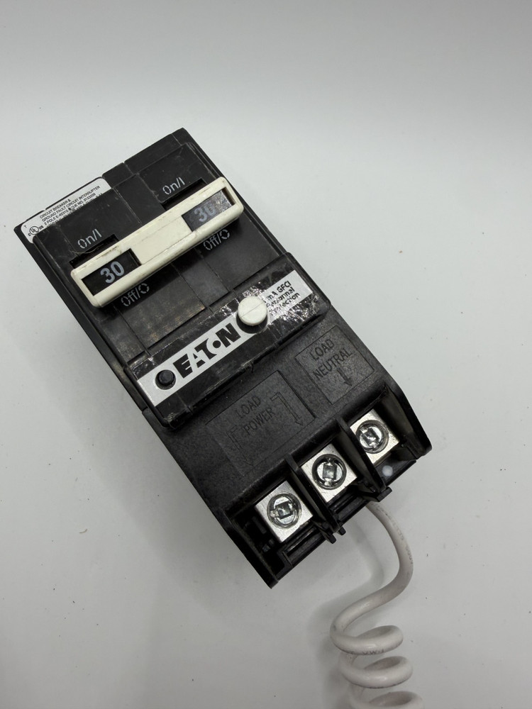 Eaton BRN230GF 30A 240V 2P GFCI Plug-in Circuit Breaker – tested