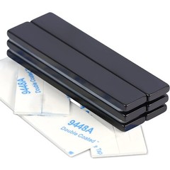 6 Pack Super Strong Neodymium Bar Magnets with Double-Sided Adhesive, Strong Mag