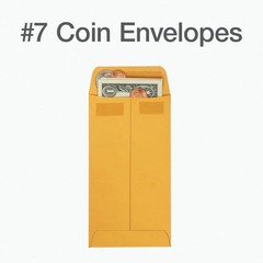 Self-Seal Coin & Small Parts Envelopes, 3.5 x 6.5 Inches, 500 Pack
