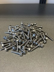 (100) M6 X 1.00 X 30 Stainless Steel DIN 6921 A2 Hex Flange Bolts M6x30mm Flange