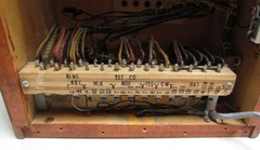 Vintage Western Electric Wire Chief Wood Telephone Test Board Panel Set