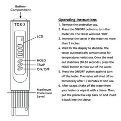 TDS3 PPM Meter Digital Tester Home Drinking Tap Water Quality Purity Test Tester