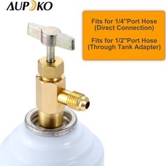 Self-Sealing Can Tap with Tank Adapter and Size: R134A Self-Sealing Can Tap