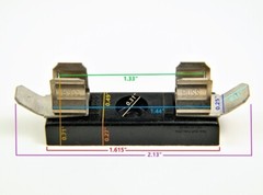 FUSE BLOCK, SINGLE, AGC-STYLE, OPEN-AIR, BUSSMANN MODEL 2839, QUICK CONNECTS