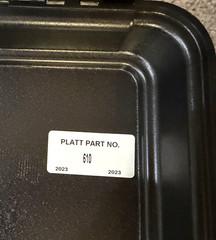 (2) PLATT LUGGAGE #610-Black Protective Cases -W/ Pick and Pluck Foam-NIB