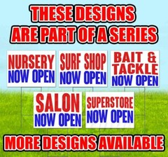 LAUNDROMAT NOW OPEN Yard Sign Corrugated Plastic Bandit Lawn Decorations