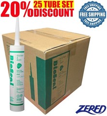 Mold Free BioSeal Silicone Caulk Sealant – Kitchen & Bath- 25 pcs/box -WHITE