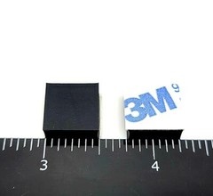 1/2″ Square Stick on Rubber Bumpers Feet 3/16″ Thick Non Slip Pads 3M 12-100P