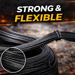 9 Gauge Black Annealed Steel Wire 50 lb Coil