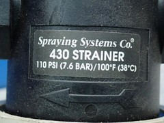 SPRAYING SYSTEMS CO. 430 LIQUID LINE STRAINER 430