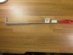 Carlisle 4011105 High Heat L-Tipped High Heat Fryer Brush, 23″, Red