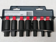 CRESCENT 7pc 1/2 in. SAE 6 Point Hex Bit Socket Set Impact Rated HD Mechanic NEW