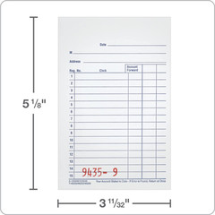 Adams General Purpose Sales Book, 2-Part, Carbonless, White/Canary