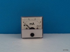 ANALOG PANEL MILI AMPER METER 0-6 mA 2.5 % MP40 BULGARIA NOS RARE