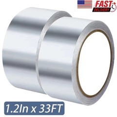 2PACKS Aluminum Foil Tape 1.2in x 33FT Heat Resistant Tape Insulation Ductwork