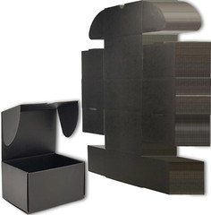 7X5X4 Inches Small Shipping Boxes Set of 50 – Black Mailer Corrugated Cardboa…