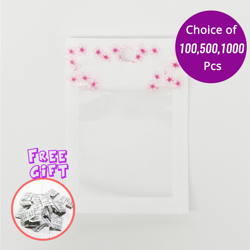 5x7in White Glossy Mylar Flat Zip Lock Bag w/ Window & Printing & Desiccant