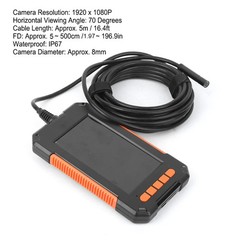 P40 8mm Endoscope 1920 X 1080P 4.3inch Color Display Screen Endoscope New