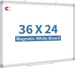 36 X 24 inches Magnetic Dry Erase Board with Aluminum Frame, Whiteboard