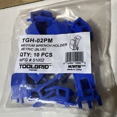 Toolgrid TGH-02PM Medium Wrench Holder Replenish Bundle – Metric 10 PCS Blue New