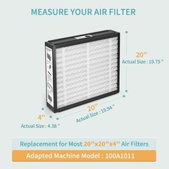 2-Pack 20x20x4 Replacement Air Filter for Honeywell FC100A1011, Lennox