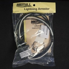 NEW Merrill Single Phase Heavy Duty Lightning Arrestor W Terminal Lugs 120V 240V