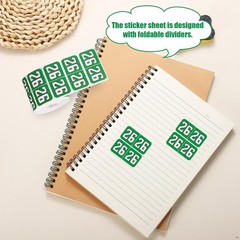 500Pcs 2026 Year Stickers, 3/4X1-1/2Inch File Folder Labels 26 Year