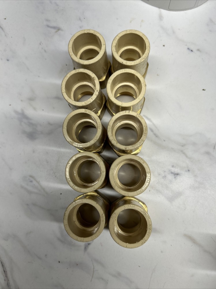 10 Pcs. 3/4″ Female Npt To 3/4” Cpvc