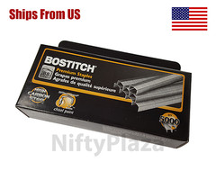 Bostitch Office B8 PowerCrown Premium Staples, 0.25 Inch Leg, Full-Strip silver