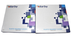Darby Plastic Headrest Covers Regular Size 9.5″ x 11″ 500 Pack Dispenser Box