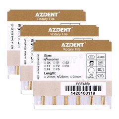 10 X AZDENT Dental Endodontic 25mm Gold Taper NITI Endo Rotary Files Engine Use