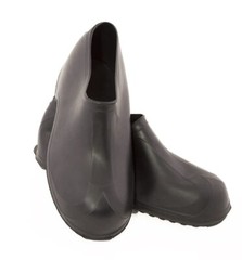 2300 Black PVC Rubber Waterproof Over Work Boots Shoes Rain Snow Galoshes SM-3XL