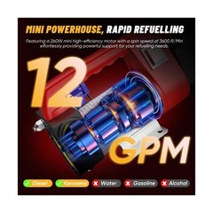 Fuel Transfer Pump Battery Powered, 21V DC Cordless Diesel Transfer Pump Kit …